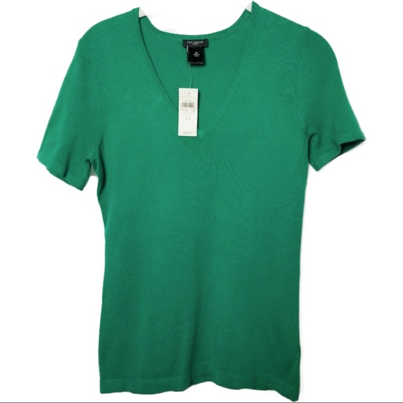Ann Taylor Tops - ❤️{3/$25} Ann Taylor | Green Knit Top SZ XS - NWT